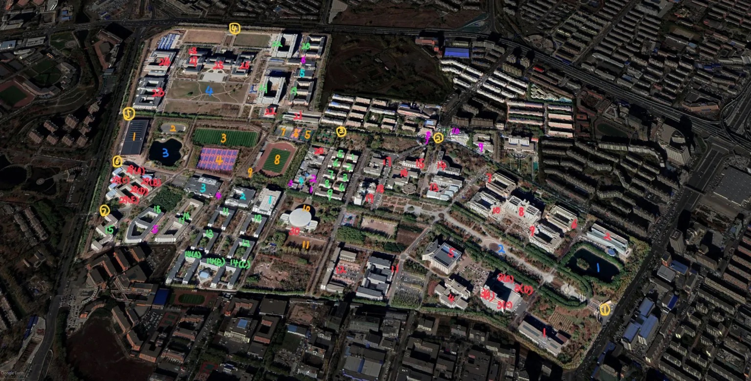 前卫南区标记图(可以点击图像来缩放)